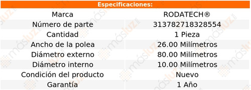 (1) Polea Gua Accesorios Bmw 523i 2.5l 6 Cil 06/07 Foto 2