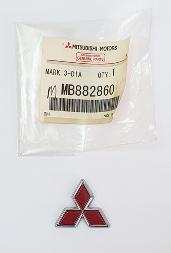 Emblema 3-diamantes (rojo) Lancer 97-01 Signo