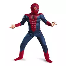 Disfraz De Spiderman Con Mùsculos, Màscara De Tela.