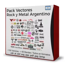 Vectores Logos Rock Metal Argentino Corte Vinilo Sublimación