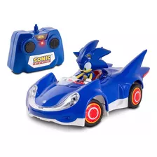Carro A Control Remoto Sonic & Sega All-stars Racing Rc Nkok Color Azul