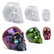 Molde Silicon Calavera Azúcar Craneo Vela 3d Jabón Epoxy 3pc