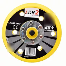 Base Para Lixadeira Macia Ldr2 Dr6 Velcro 12000rpm 5 Ou 6pol