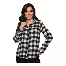 Camisa Blusa Xadrez Feminina Flanelada Premium Tendência Vip