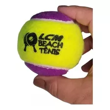 Bola Beach Tennis Tênis Praia Roxa Com Amarelo- 50 Unidades 