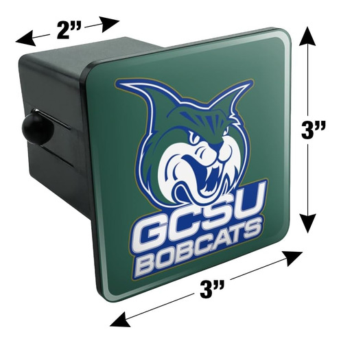 Georgia College Bobcats Logo Tow Trailer Hitch Cover Plug In Foto 5