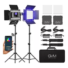 Gvm Rgb - Luz De Video Led, Iluminacion De Fotografia Con Co