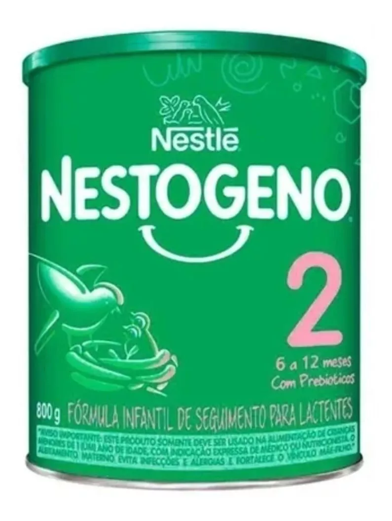 Fórmula Infantil Em Pó Nestlé Nestogeno 2  Em Lata De 800g - 6  A  12 Meses