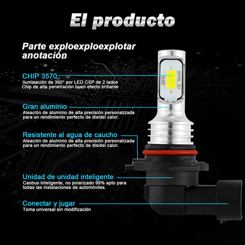 Bombilla De Luz Led Blanca Para Ford F-250 F-350 Super Duty Foto 6