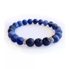 Pulsera Sodalita Y Piedra Volcánica Vigor