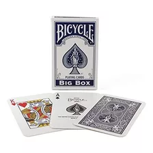 Bicicleta Big Box Playing Cards, Azul.