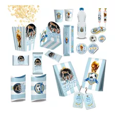 Kit Imprimible Argentina Messi Texto Editable En Powerpoint