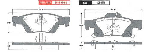 Kit Balatas Delantera Trasera Cl Trw Dodge Durango 3.6 2014 Foto 3