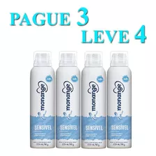 Kit Pague 3 Leve 4 Desodorante Monange Sensivel
