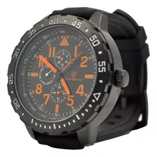 Reloj Calibrador Para Hombre, Correa De Goma Negra