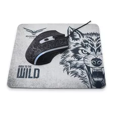 Naceb Kit Gaming, Mouse Optico Gamer + Mouse Pad Na-632