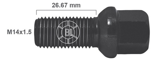 1 Birlo P/ Volkswagen Crossfox 2007-17 ,m14-1.5 X 26.67 Mm Foto 2