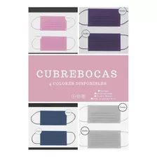 Cubre Bocas Tricapa Negro