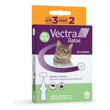 Vectra Gatos 3 Pipetas Para Gatos Até 10kg