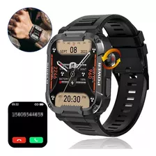 Reloj Inteligente Militar Robusto Para Hombre Con Pantalla D