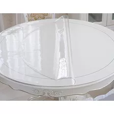 Toalha De Mesa Redonda Plastico Transparente 1,00cm Diâmetro