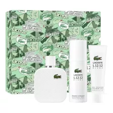 Lacoste L.12.12 Blanc Est Edt 100ml+50ml+150ml Silk Perfumes