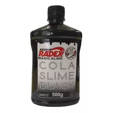 Cola Slime Glow Magic Neon Radex 500g Preto 
