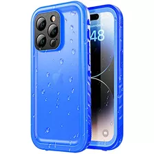 Funda Para iPhone 14 Pro Blue-iPhone 13 Funda Impermeable