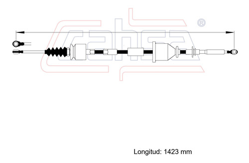 Cable Selector Velocidades Para Dodge Stratus 2000 2l Cahsa Foto 2