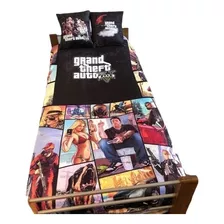 Gta Gamers - Combo Manta + 2 Fundas Almohadón