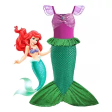 Fantasia Pequena Sereia Ariel Infantil 