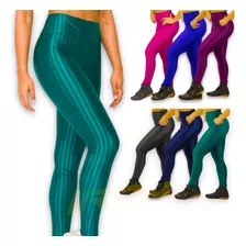 Calça Legging 3d Poliamida Leg Fitness Corrida Yoga Cós Alto