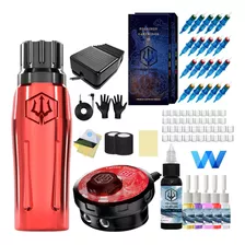 Kit Pen Tattoo Tatuaje Maquina Rotativa Poseidon Tatuar