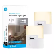 Luz De Noche Led Ultrabrite, Paquete De 2, Regulable, Enchuf