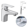 Misturador Torneira Monocomando De Mesa Bica Baixa Level Cromada Deca 2875.c26 Prateado Brilhante