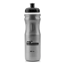 Garrafinha Squeeze Agua Gelada Mtb Bike 600ml Isotérmica Cor Prata