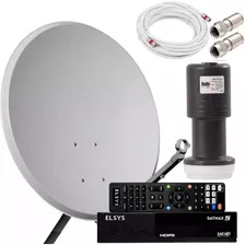 Receptor Digital Bedin Sat + Antena + Lnbf + Conector + Cabo