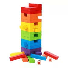 Jenga Juego Bloques De Madera 48 Piezas Para Niños Y Adultos