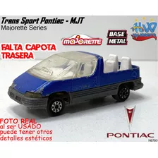 Majorette Usado Hwargento Trans Sport Pontiac - Mjt N6780 0