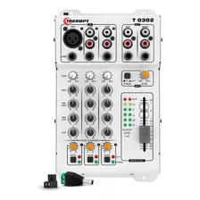 Mesa De Som Taramps T0302 3 Canais Equalizador T 0302 Mixer 4 Bandas Crossover Som Automotivo