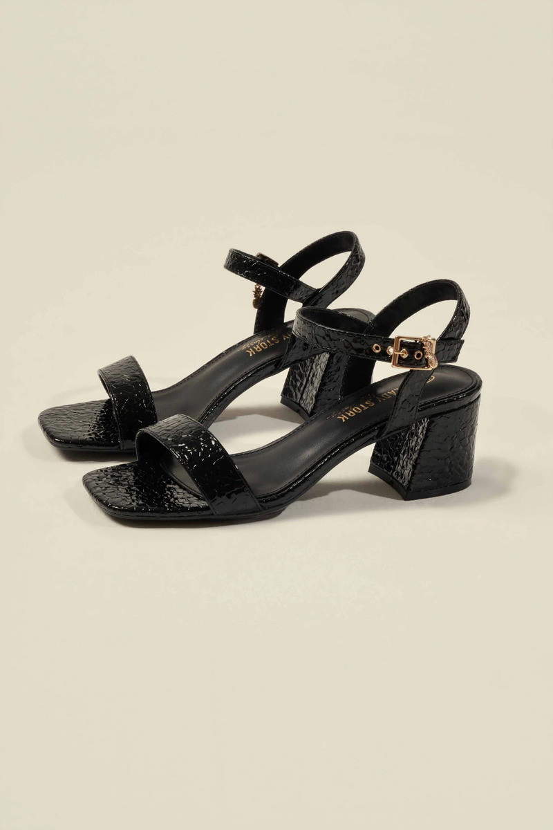 Zapatos Lady Stork Violeta Mujer Elegante Taco 6.5 Cm Fiesta Negro Violeta 36 Ar