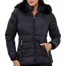 Jaqueta Puffer Feminina Premium Casaco Forrado Inverno