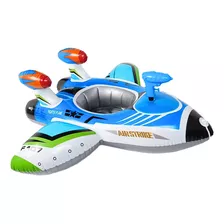 Boia Infantil Bote Avião Lança Agua Brinquedo Para Piscina