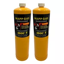 Kit 2 Refil Cilindro Gás Mapp Solda 453g Maçarico Nautika