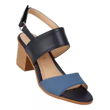 Sandalia Tacon Mujer Azul Tactopiel Stfashion 14403802