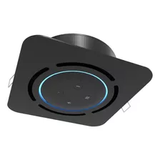 Suporte Quadrado De Embutir Para Alexa Echo Dot 3 Teto Preto