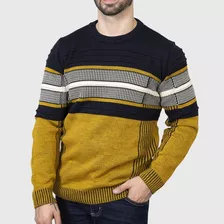 Blusa De Frio Homem Suéter Tricôt Aspen Amarelo/azul-esquiar