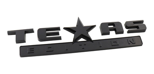 Emblema Texas Edition Negro Chevrolet Gmc Silverado Sierra Foto 2