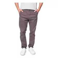 Calça Masculina De Sarja Hmo Jeans Reta Cinza Escuro