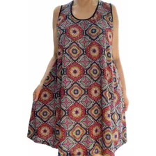 Vestido De Seda Fría Con Bolsillo Musculosa Xl